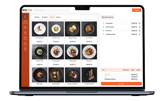 Restaurant POS System Dashboard